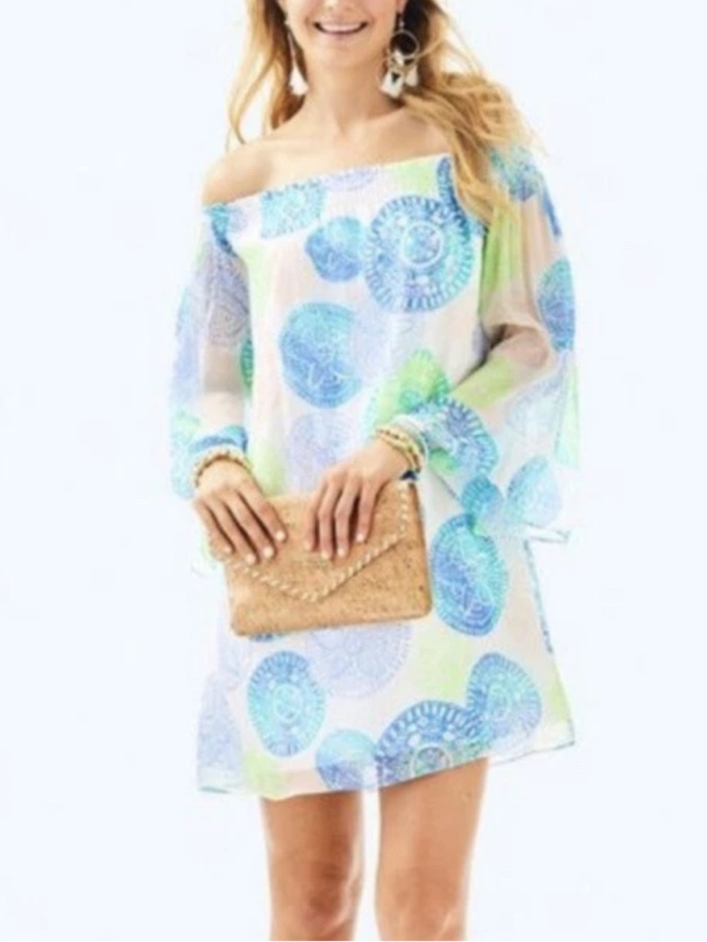 Lilly Pulitzer - Abi Silk Dress sand dollar print XS